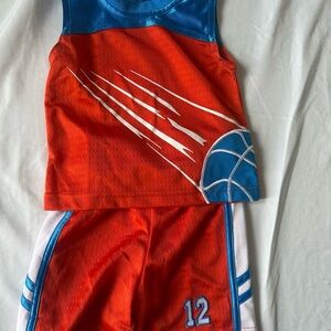 Vintage Youth Basketball Shorts set